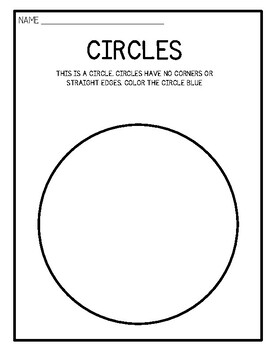 Circle Worksheets By That Preschool Teacher 