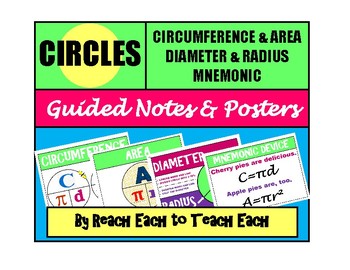 Preview of CIRCLES - Posters, Mnemonics, Guided Notes, and Answer Keys