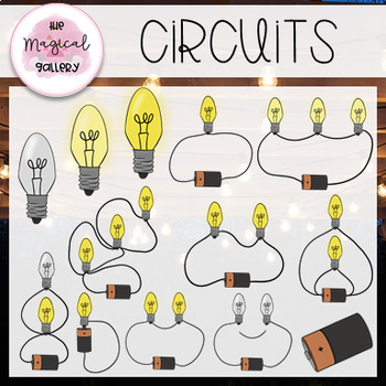 Preview of CIRCUITS ~ PARALLEL AND SERIES CLIP ART (ELECTRICITY)