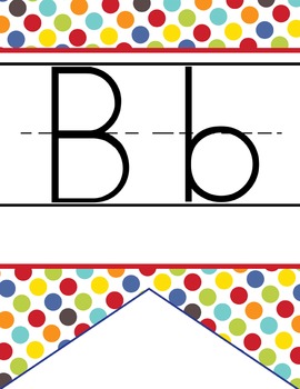CIRCUS - Alphabet Flag Banner, handwriting, A to Z, ABC print font