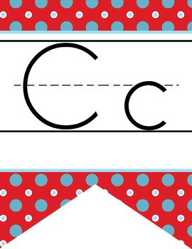 CIRCUS - Alphabet Flag Banner, handwriting, A to Z, ABC print font  / red