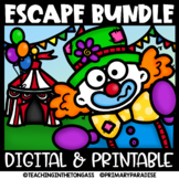 Circus Escape Room Math & ELA Activities Printable & Digit