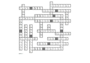 CITY PLACES CROSSWORD by chihab jouni TPT