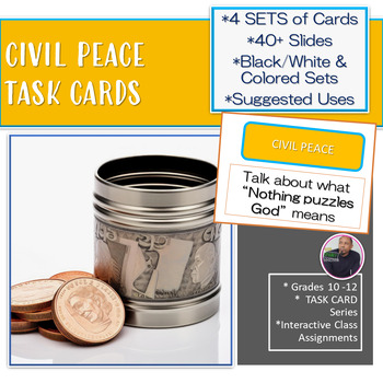 Preview of CIVIL PEACE [TASK CARDS]
