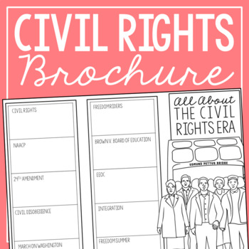Preview of CIVIL RIGHTS ERA Research Project | US America History Vocabulary Activity