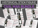 CIVIL WAR Historical Stick Figures (Mini-biography) 5-PACK