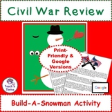 CIVIL WAR SUMMARY Close Read Winter Holiday Activity, Prin