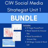 CIW Social Media Strategist Unit 1 BUNDLE