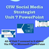 CIW Social Media Strategist Unit 7 PP