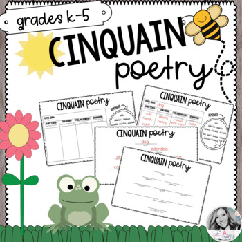 Preview of Cinquain Poem Template with Example