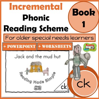 Preview of Phonic Reading Scheme for Older Pupils: CK  + Worksheets and PowerPoint: Book 1