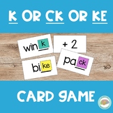 CK, K, or KE Spelling Rule Game