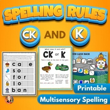 Preview of CK and K Spelling Rule Activities