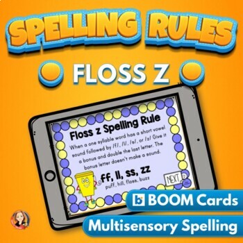 Preview of Floss Spelling Rule Digital Boom Task Cards