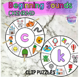 CKERHMD Beginning Sounds Circular Clip Cards