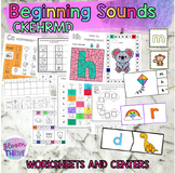 CKERHMD Beginning Sounds No-prep worksheets AND Literacy C