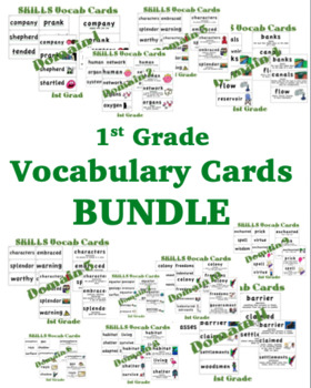 Preview of CKLA 1st Grade Listening & Learning Vocabulary Cards BUNDLE