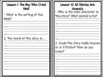 CKLA 1st Grade Listening and Learning Comprehension Journal-Domain 1