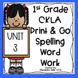 CKLA 1st Grade Skills 3 Print & Go Spelling Word Work