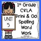CKLA 1st Grade Skills 5 Print & Go Spelling Word Work