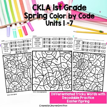 Preview of CKLA 1st Grade Skills Units 1-7 Spring Tricky Word Practice 