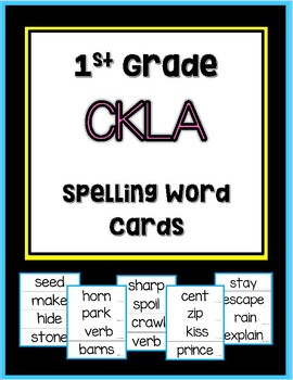 Preview of CKLA 1st Grade Spelling Word Cards