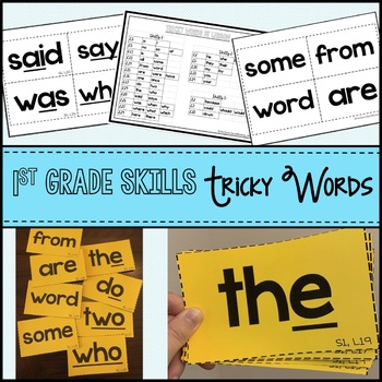 Preview of CKLA 1st Grade Tricky Words - Full Year