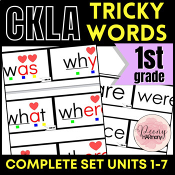Preview of CKLA 1st Grade Tricky Words | Heart Words | Science of Reading Set | FIRST GRADE