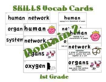 Preview of CKLA 1st Grade Vocabulary Cards Domain 2