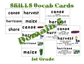 Preview of CKLA 1st Grade Vocabulary Cards Domain 5