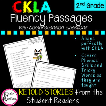 Preview of CKLA 2nd Grade Decodable Fluency Passages with Reading Comprehension