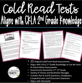 Preview of CKLA 2nd Grade Knowledge Assessments Cold Reads Bundle Reading Comprehension