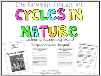 Preview of CKLA 2nd Grade Listening & Learning Comprehension Journal-Domain 6