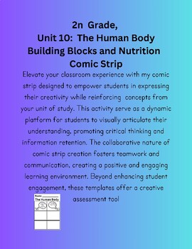 Preview of CKLA 2nd Grade, Unit 10: The Human Body, Comic Strip/Creative Writing