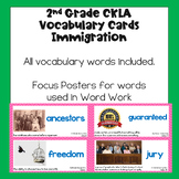 CKLA 2nd Grade Vocabulary Cards Domain 11: Immigration