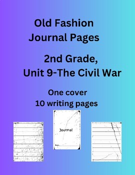 Preview of CKLA, 2nd grade, Knowledge- Unit 9: The Civil War, Writing Journal