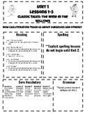 CKLA 3rd Grade Unit 1 Lessons 1-5 Study Guide