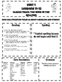 CKLA 3rd Grade Unit 1 Lessons 11-15 Study Guide