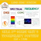 CKLA 3rd Grade Unit 5 Vocabulary Posters