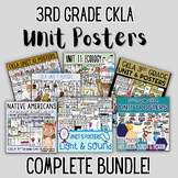 CKLA 3rd Grade Unit Posters YEAR LONG BUNDLE!