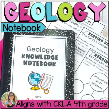 Preview of Amplify CKLA Aligned 4th Grade Unit 5 Geology Guided Notes