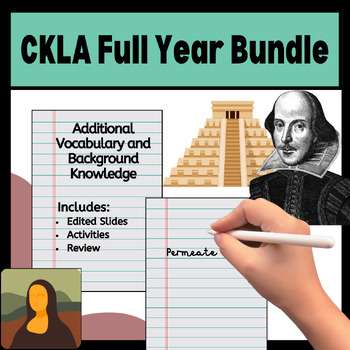 Preview of CKLA 5th Grade 9 Units (FULL YEAR) Slides Prefix, Spelling, Vocabulary BUNDLE