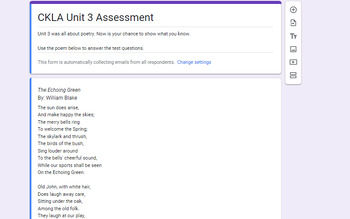 Preview of CKLA 5th Grade - Unit 3 Assessment