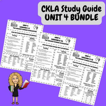 Preview of CKLA (Amplify) 3rd Grade Google Slides Unit 4 Study Guides EDITABLE