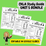 CKLA (Amplify) 3rd Grade Google Slides Unit 5 Study Guides