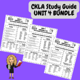 CKLA  (Amplify) 3rd Grade Unit 4 Study Guide BUNDLE