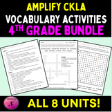 CKLA Amplify Grade 4 Vocabulary Activities Bundle | Units 1-8