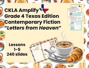 Preview of CKLA Amplify Letters from Heaven Contemp Fiction 4th grade Lessons 1-5