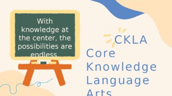 Preview of CKLA (Core Knowledge Language Arts) Parent Presentation