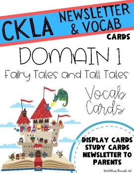 Preview of CKLA Domain 1 Fairy Tales and Tall Tales Vocabulary Cards & Newsletter Grade 2